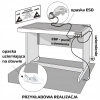 MATA ANTYSTATYCZNA ESD SERWISOWA 1200x1000 2mm NIEBIESKA GŁADKA STÓŁ BLAT