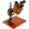 MIKROSKOP STEREOSKOPOWY TRINOKULAROWY MECHANIC ROBOTICS Z4 6.5-60x 84xLED