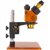 MIKROSKOP STEREOSKOPOWY TRINOKULAROWY MECHANIC ROBOTICS Z4 6.5-60x 84xLED