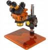 MIKROSKOP STEREOSKOPOWY TRINOKULAROWY MECHANIC ROBOTICS Z4 6.5-60x 84xLED