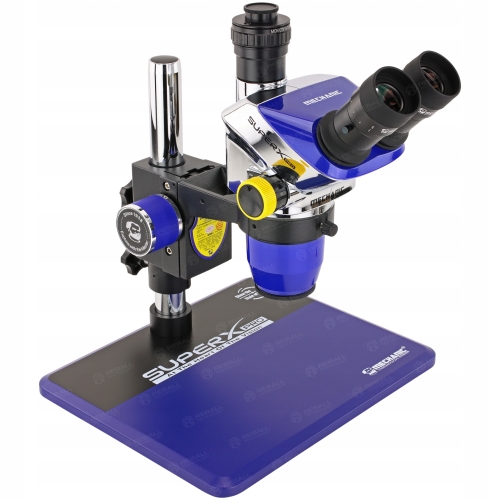 MIKROSKOP STEREOSKOPOWY TRINOKULAROWY MECHANIC SUPER X PRO-B11 6.5-55x LS5