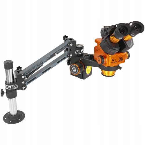 MIKROSKOP STEREOSKOPOWY MECHANIC ROBOTICS Z4 6.5-60x 84xLED + RAMIE DVS-1