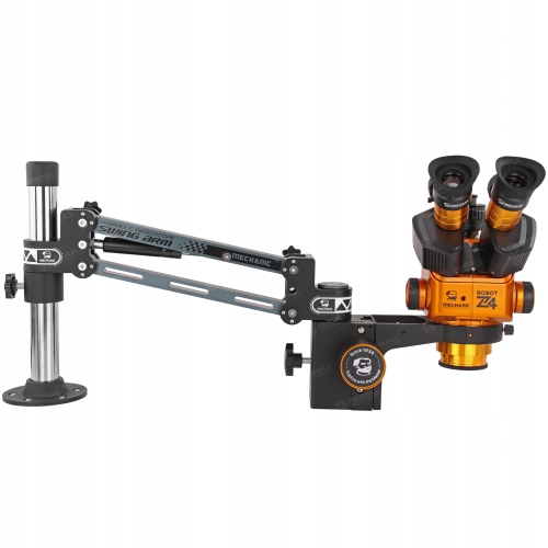 MIKROSKOP STEREOSKOPOWY MECHANIC ROBOTICS Z4 6.5-60x 84xLED + RAMIE DVS-1