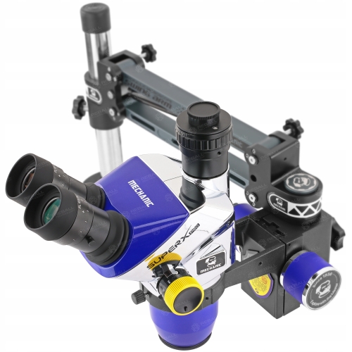MIKROSKOP STEREOSKOPOWY MECHANIC SUPER X PRO-B11 6.5-55x LS5 + RAMIE DVS-1