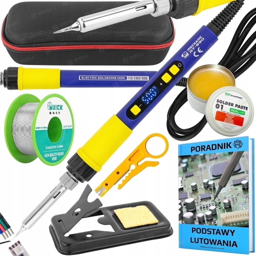 LUTOWNICA PRECYZYJNA RT-990 90W ZESTAW W ETUI 8w1 PORADNIK *NEW MODEL*