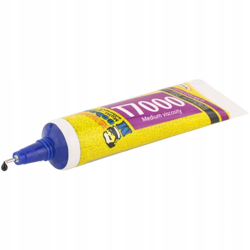 KLEJ MONTAŻOWY T7000 UNIWERSALNY KOLOR CZARNY 15ml + DRUGI B-7000 PREMIUM