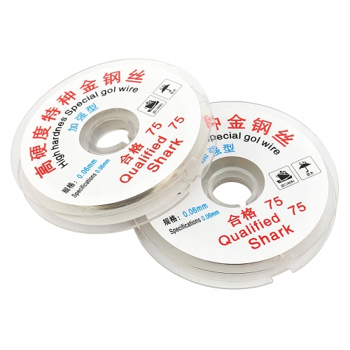 WYTRZYMAŁY DRUT MOLIBDENOWY SHARK HH 100m 0,06mm