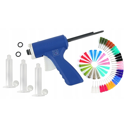 STRZYKAWKA 3x IGŁA DOZOWNICZA 48szt WYCISKACZ 10ml