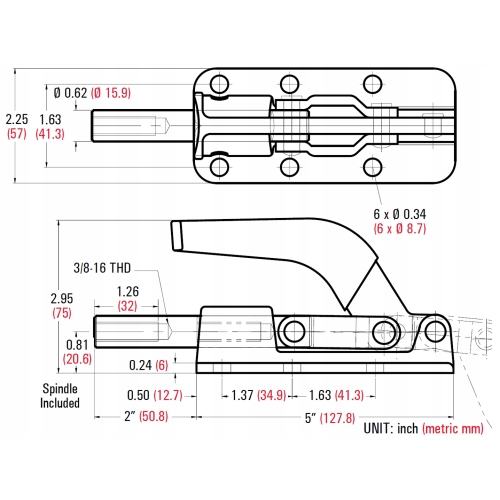 NACIĄG DOCISK ŚCISK SZYBKOMOCUJĄCY GH-36330 1135kg