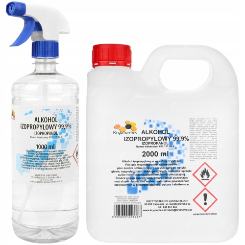 ALKOHOL IZOPROPYLOWY IZOPROPANOL IPA 1L+2L SPRYSK