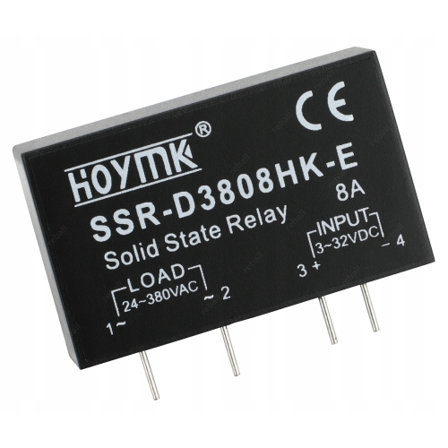 PRZEKAŹNIK PÓŁPRZEWODNIKOWY STYCZNIK DO PCB HOYMK S3808HK-E DC-AC 8A LED