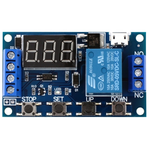 PRZEKAŹNIK CZASOWY 999min MODUŁ MIKROPROCESOROWY TIMER WŁĄCZNIK 10A 230V