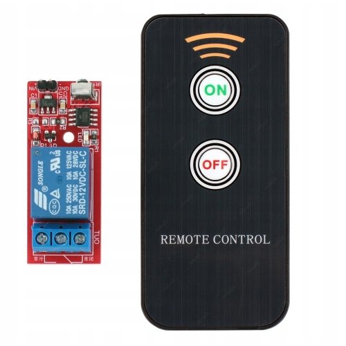 MODUŁ PRZEKAŹNIKA 12V Z PILOTEM ZDALNE STEROWANIE URZĄDZENIAMI ARDUINO 10A