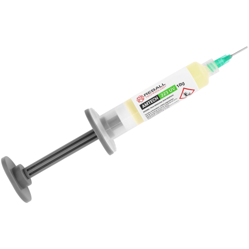 FLUX TOPNIK PASTA SMD BGA AMTECH RMA 223 UV 10g ZESTAW Z IGŁAMI I TŁOCZKIEM