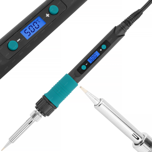 ZESTAW LUTOWNICA PRECYZYJNA 928D-V 60W + AKCESORIA