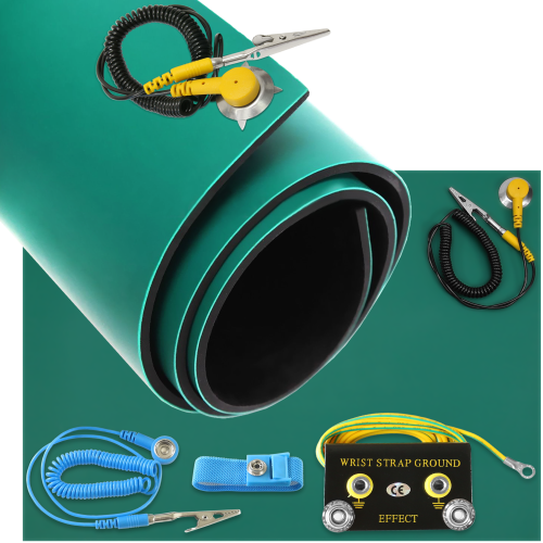 MATA ESD 60x140cm 2mm OPASKA PRZEWÓD KLIPS GL1