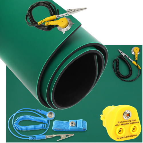 MATA ESD NATURALNA GUMA 1200x1000 2mm ZIELONA M Z5