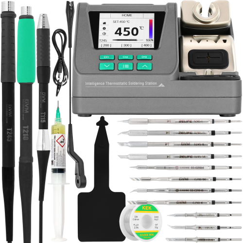 ZESTAW STACJA LUTOWNICZA LUTOWNICA GVM H3 80W +11 GROTÓW C115 C210 C245 Lv1